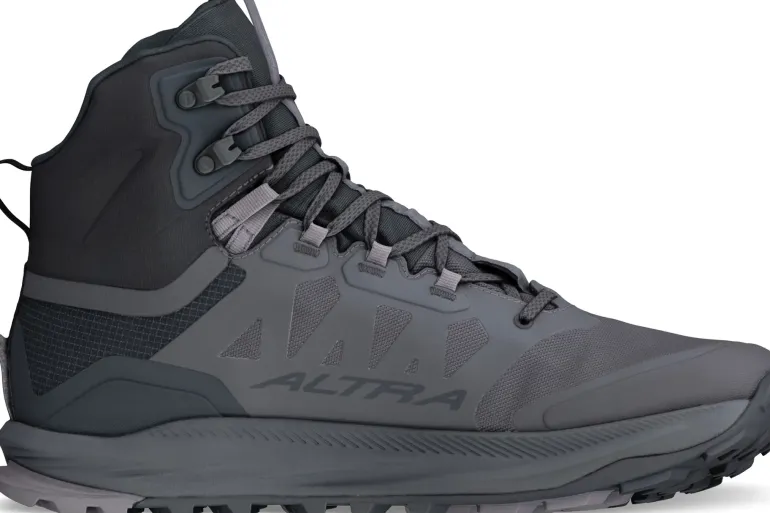 Altra Mens Lone Peak 9 Waterproof Mid Boots - Black-Gray