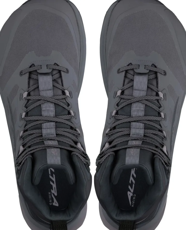 Altra Mens Lone Peak 9 Waterproof Mid Boots - Black-Gray