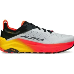 Altra Mens Olympus 6 Trail Shoes - Grey-Red