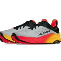 Altra Mens Olympus 6 Trail Shoes - Grey-Red