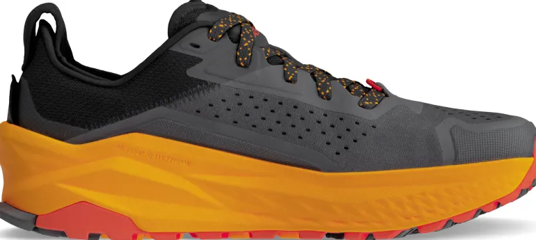 Altra Mens Olympus 6 Trail Shoes - Black-Orange
