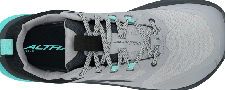 Altra Womens Lone Peak 9 Waterproof Low Trail Shoes - Black-Gray