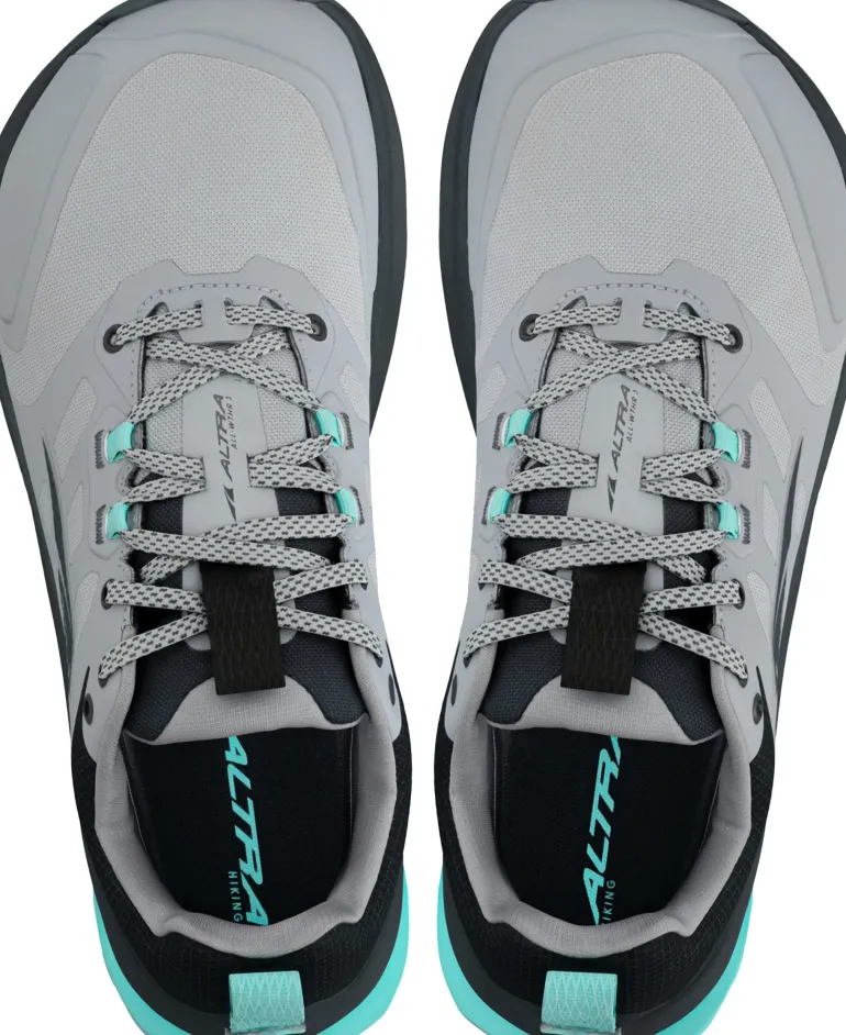 Altra Womens Lone Peak 9 Waterproof Low Trail Shoes - Black-Gray