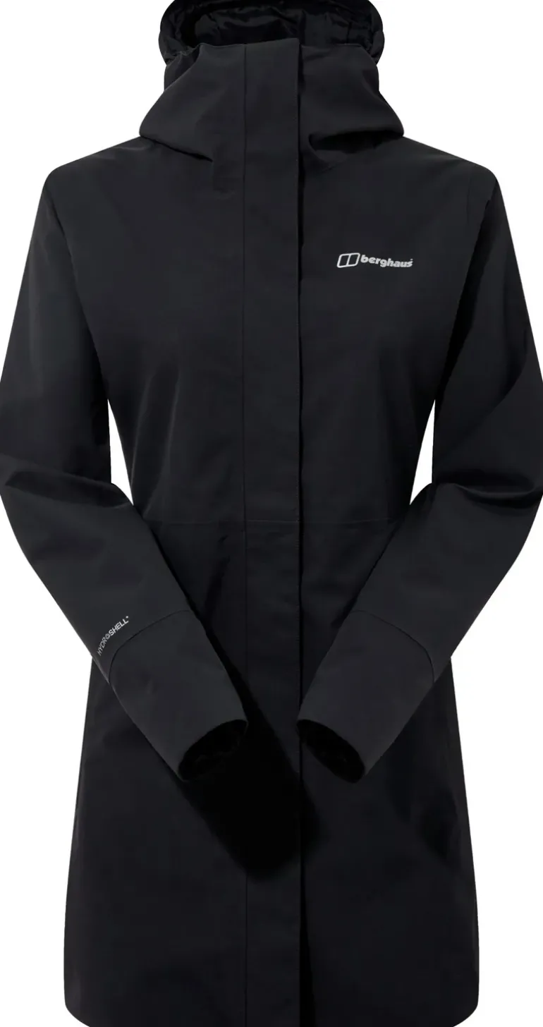 Berghaus Womens Omeara Long Shell Jacket - Black