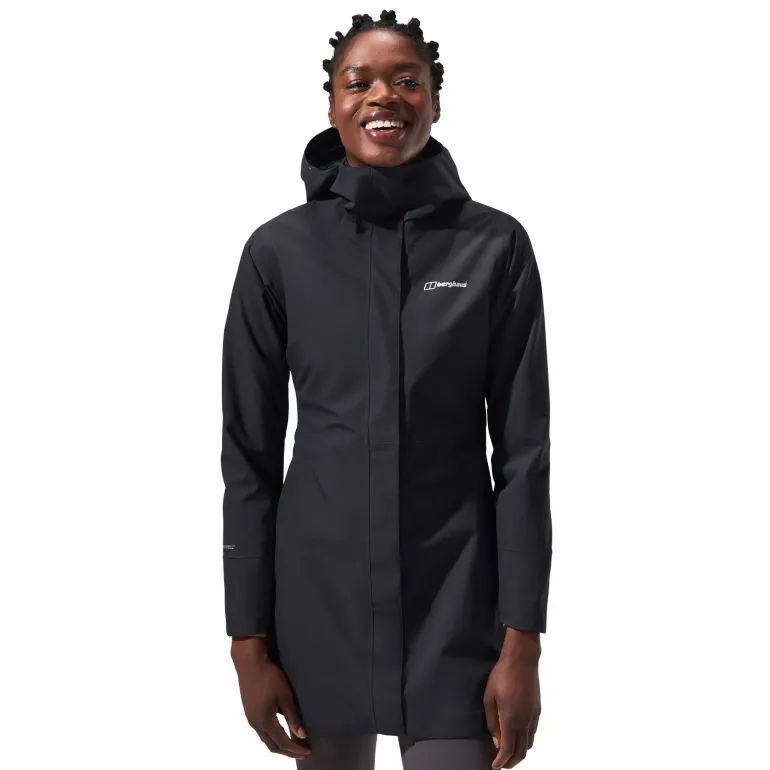 Berghaus Womens Omeara Long Shell Jacket - Black