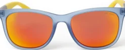 BLOC Fiji Sunglasses - Blue-Red Mirror