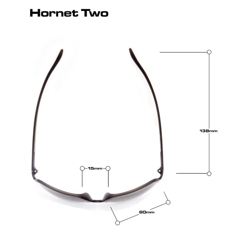 BLOC Hornet Two Sunglasses - Matt Black-Polarised Grey