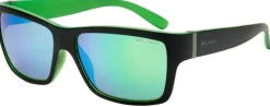 BLOC Riser Sunglasses - Black Green-Green Mirror