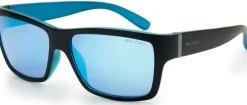 BLOC Riser Sunglasses - Black Blue-Blue Mirror