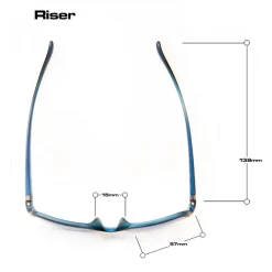 BLOC Riser Sunglasses - Black Blue-Blue Mirror