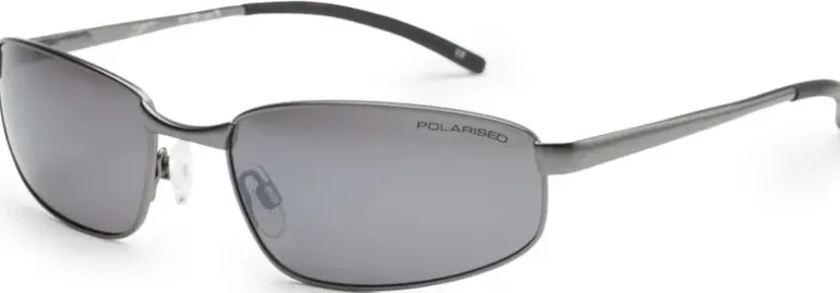 BLOC Square Sunglasses - Gun Metal-Polarised Grey