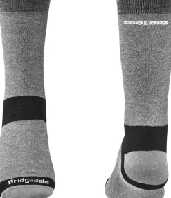 Bridgedale Mens Coolmax Liner Socks - Twin Pack - Grey