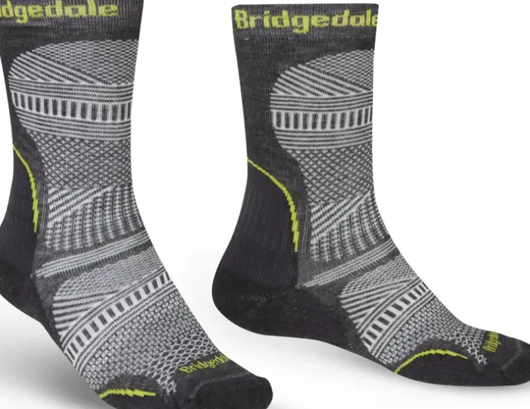 Bridgedale Mens Hike Ultralight T2 Coolmax Performance Original Boot Socks - Graphite