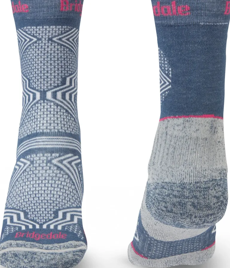 Bridgedale Womens Hike Ultralight T2 Coolmax Performance Boot Socks - Dark Denim