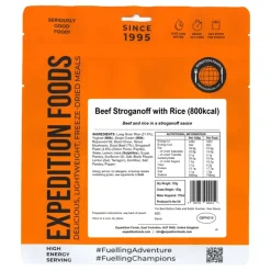 Expedition Foods Beef Stroganoff with Rice - 800kcal