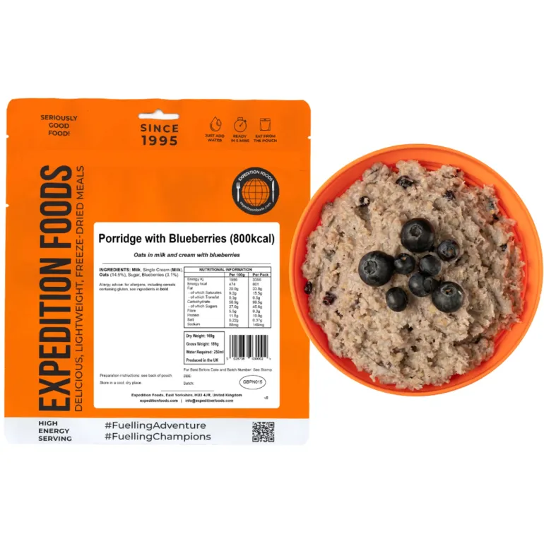 Expedition Foods Porridge with Blueberries - 800kcal