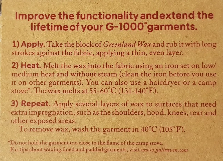 Fjallraven Greenland Wax