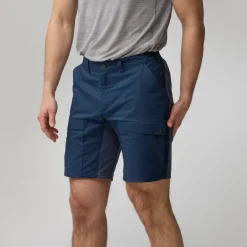 Fjallraven Mens Abisko Hybrid Trail Shorts - Navy