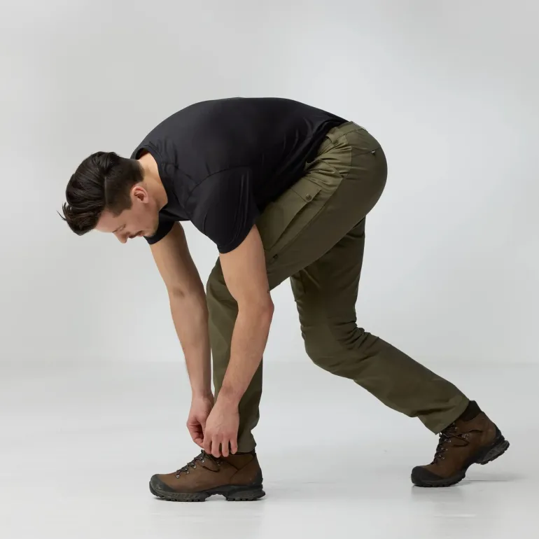 Fjallraven Mens Abisko Hybrid Trail Trousers - Black