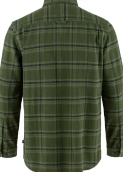 Fjallraven Mens Ovik Heavy Flannel Shirt - Deep Forest-Laurel Green