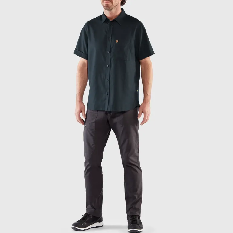 Fjallraven Mens Ovik Travel SS Shirt - Chalk White