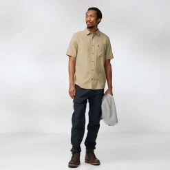 Fjallraven Mens Ovik Travel SS Shirt - Green