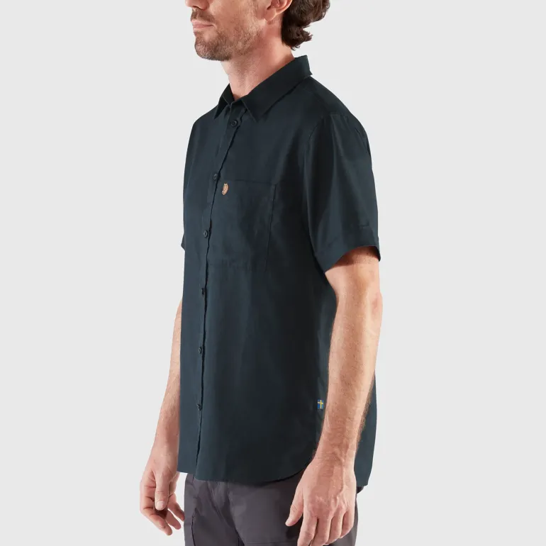 Fjallraven Mens Ovik Travel SS Shirt - Green