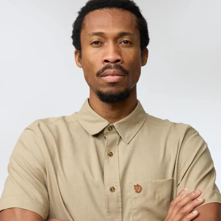 Fjallraven Mens Ovik Travel SS Shirt - Green