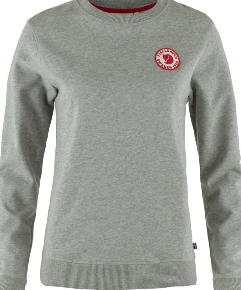 Fjallraven Womens 1960 Logo Badge Sweater - Grey-Melange