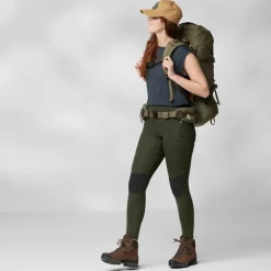Fjallraven Womens Abisko Trekking Tights HD - Black