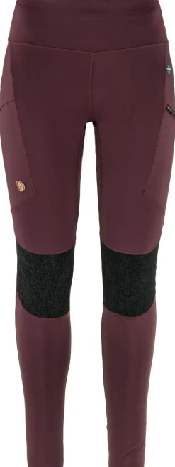 Fjallraven Womens Abisko Trekking Tights HD - Port