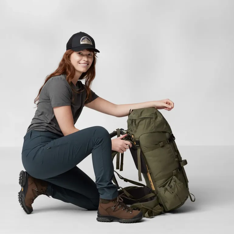Fjallraven Womens Abisko Trail Stretch Trousers - Dark Navy