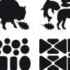 Gear Aid Tenacious Tape Gear Patches - 20 Black Wildlife