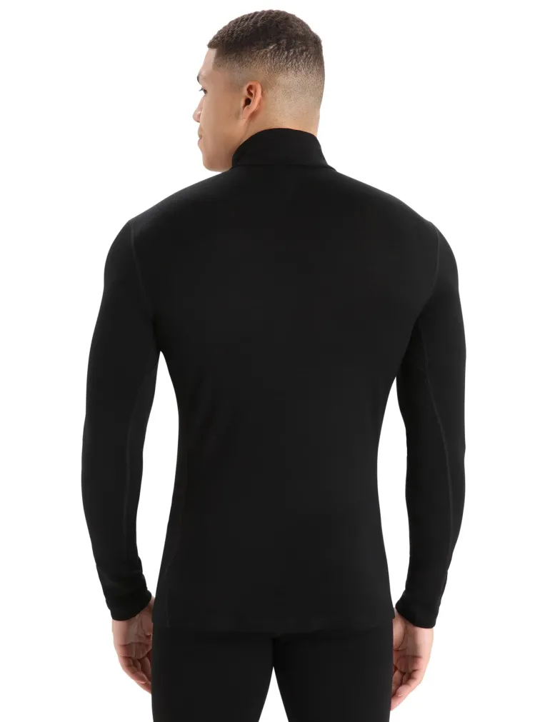 Icebreaker Mens 260 Tech LS Half Zip Top - Black