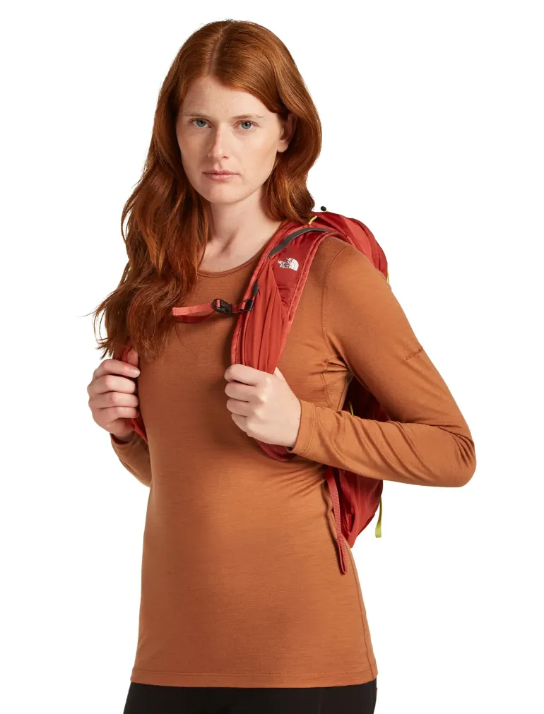 Icebreaker Womens 200 Oasis LS Crewe Top - Dusty Clay