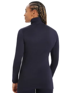 Icebreaker Womens 260 Tech LS Half Zip Top - Midnight Navy
