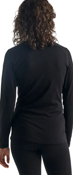 Icebreaker Womens 260 Tech Long Sleeved Crewe Top - Black