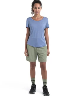 Icebreaker Womens Merino 125 Cool-Lite Sphere III SS Scoop Tee - Kyanite