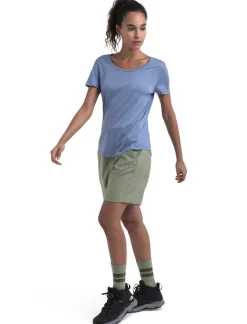 Icebreaker Womens Merino 125 Cool-Lite Sphere III SS Scoop Tee - Kyanite