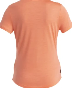 Icebreaker Womens Merino 125 Cool-Lite Sphere III SS Scoop Tee - Tang