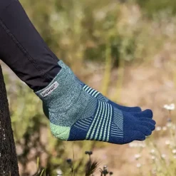 Injinji Womens Trail Midweight Mini Crew Toe Socks - Stargazer