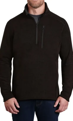 Kuhl Mens Interceptr 1/4 Zip Fleece - Charcoal