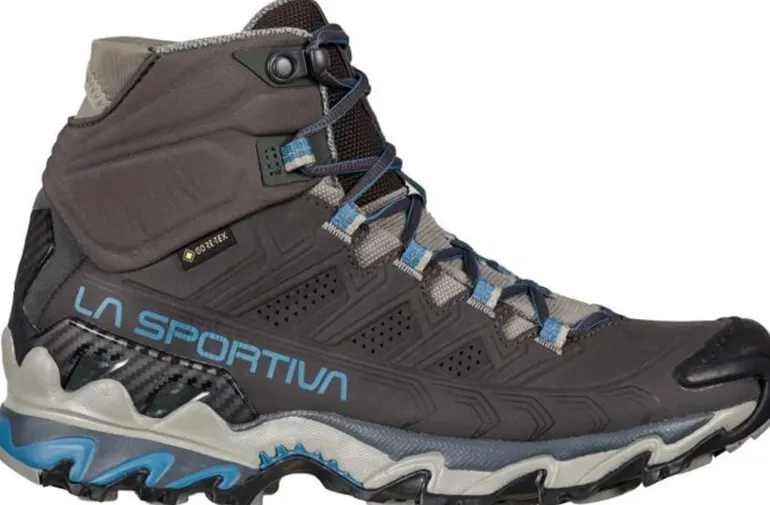 La Sportiva Womens Ultra Raptor II Mid Leather GTX Boots - Carbon-Atlantic