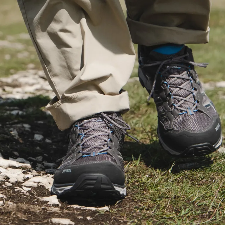 Meindl Mens Activo GTX Shoes - Anthracite-Ocean