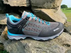 Meindl Womens Ontario GTX Shoes - Grey-Azure