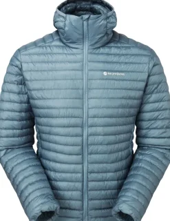 Montane Mens Alpine 850 Nano Hoodie - Stone Blue
