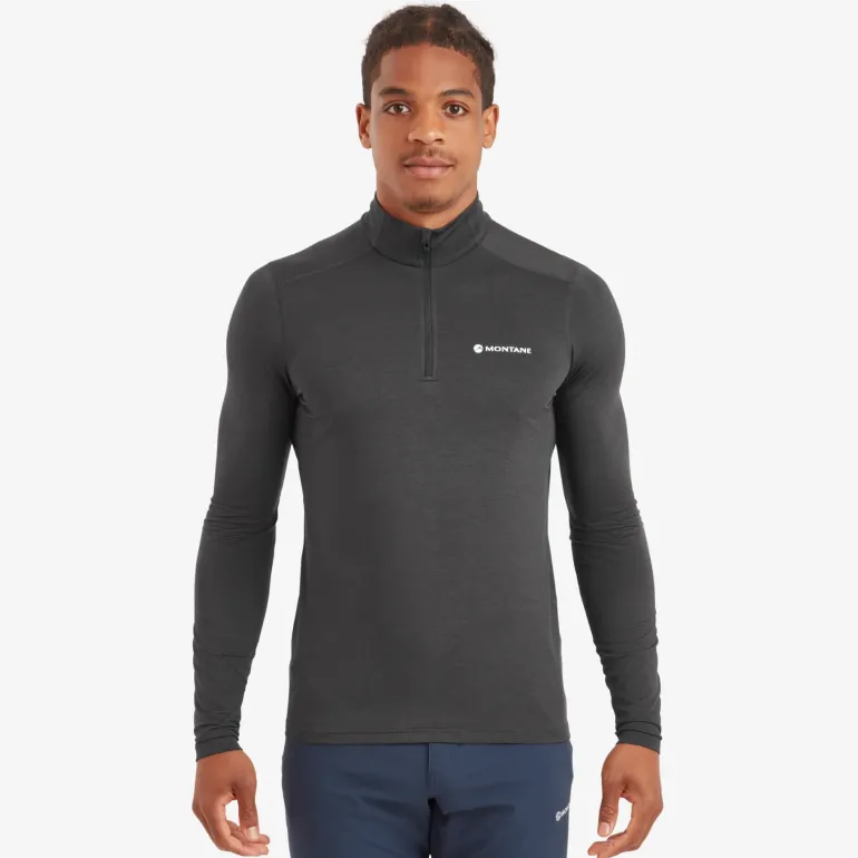 Montane Mens Dart XT Zip Neck - Midnight Grey