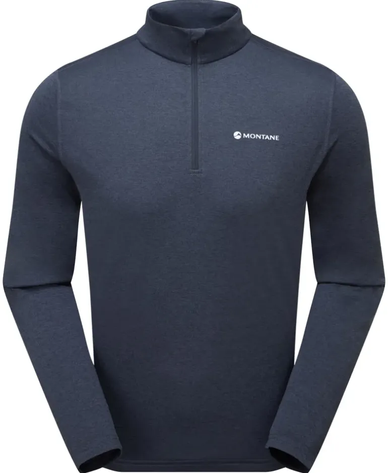 Montane Mens Dart Zip Neck - Eclipse Blue