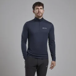 Montane Mens Dart Zip Neck - Eclipse Blue