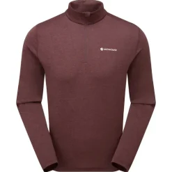 Montane Mens Dart Zip Neck - Dark Garnet